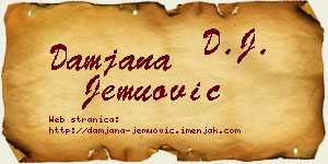 Damjana Jemuović vizit kartica